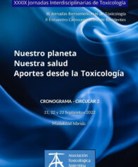 Asociación Toxicológica Argentina: XXXIX Jornadas Interdisciplinarias de Toxicología